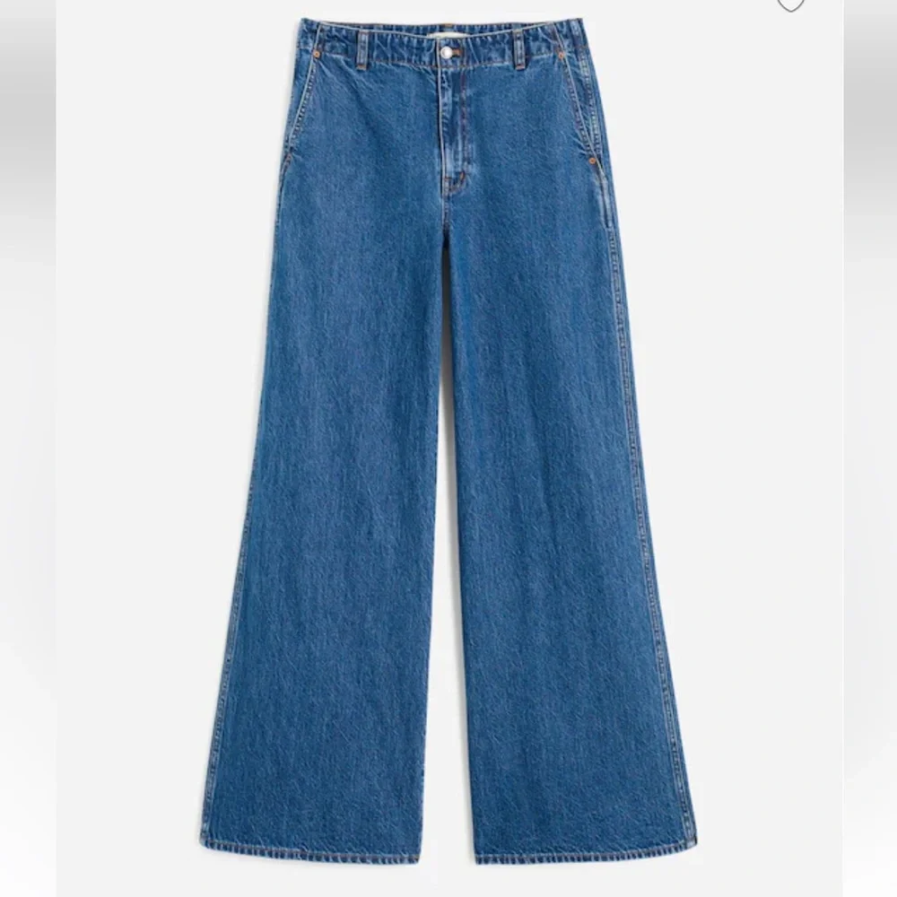Madewell Wide-Sweep Denim Trousers - Picture 4 of 4